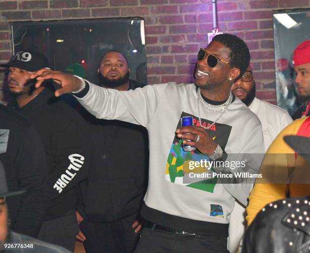 Gucci Mane attends Tournament weekend Celebration at The Oak Room on March 3, 2018 in Charlotte, North Carolina.