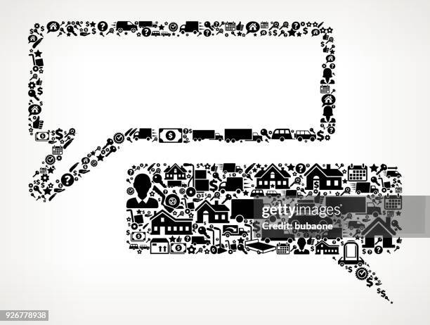 chatbubbles moving and relocation icon pattern - movers carrying boxes stock illustrations