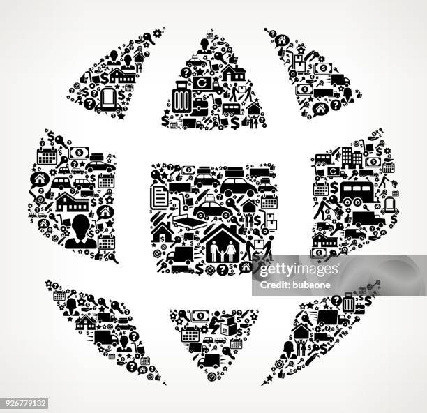 globe moving and relocation icon pattern - movers packing stock illustrations