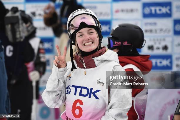 Justine Dufour-Lapointe of Canada during day one of the FIS Freestyle Skiing World Cup Tazawako at Tazawako Ski Resort on March 3, 2018 in Senboku,...