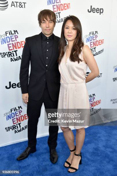 Director Sean Baker and actor Samantha Quan attends the 2018 Film Independent Spirit Awards on March 3, 2018 in Santa Monica, California.