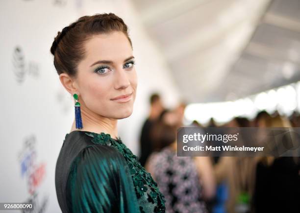 Actress Allison Williams attends the 2018 Film Independent Spirit Awards on March 3, 2018 in Santa Monica, California.