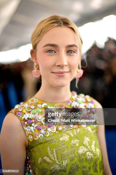 Actor Saoirse Ronan attends the 2018 Film Independent Spirit Awards on March 3, 2018 in Santa Monica, California.