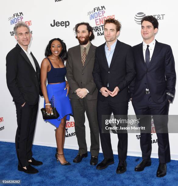 Screenwriter Ronald Bronstein, actor Taliah Webster, director Josh Safdie, actor Robert Pattinson, and director Benny Safdie attend the 2018 Film...