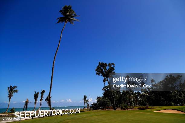 General view of the fourth hole during the second day of the Puerto Rico Open Charity Pro-Am at TPC Dorado Beach on March 3, 2018 in Dorado, Puerto...
