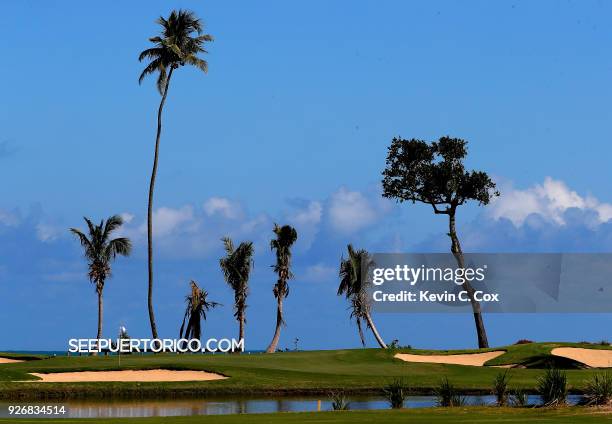 General view of the fourth green during the second day of the Puerto Rico Open Charity Pro-Am at TPC Dorado Beach on March 3, 2018 in Dorado, Puerto...