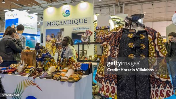 Mozambique stand in BTL "Bolsa de Turismo Lisboa" trade fair on March 03, 2018 in Lisbon, Portugal. BTL is the benchmark for the National and...