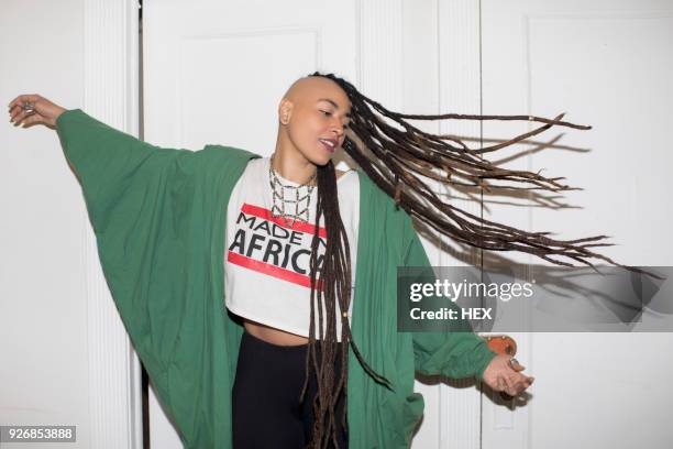 a young stylish woman - afropunk stock pictures, royalty-free photos & images