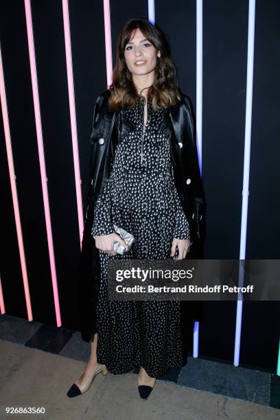 Alma Jodorowsky attends the Sonia Rykiel show as part of the Paris Fashion Week Womenswear Fall/Winter 2018/2019 on March 3, 2018 in Paris, France.