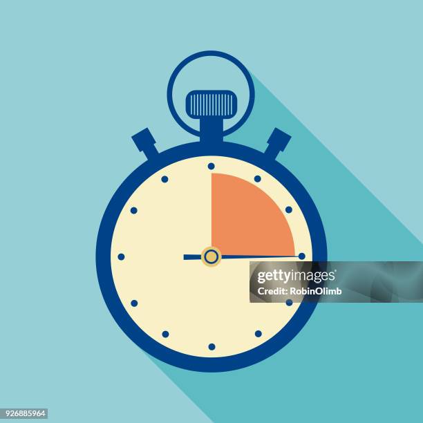 stopwatch timer icon - countdown stock illustrations