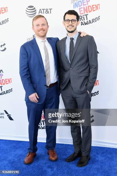 Producers Michael Gottwald and Noah Stahl attends the 2018 Film Independent Spirit Awards on March 3, 2018 in Santa Monica, California.