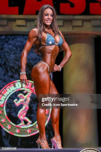 Jessica Renee competes in Bikini International as part of the Arnold Sports Festival on March 3 at the Greater Columbus Convention Center in...