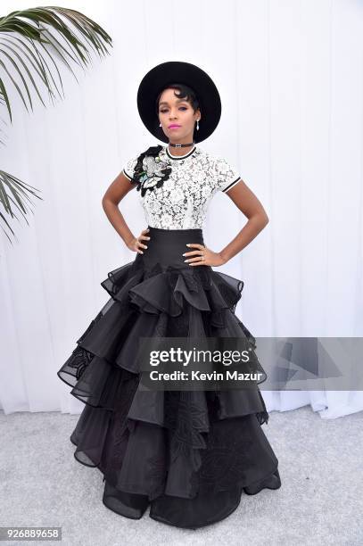 Janelle Monae poses during the 2018 Film Independent Spirit Awards on March 3, 2018 in Santa Monica, California.