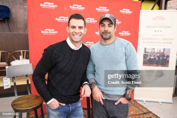 S "Kitchen Cousins" John Colaneri and Anthony Carrino at the new Cost Plus World Market on March 3, 2018 in Salem, New Hampshire.