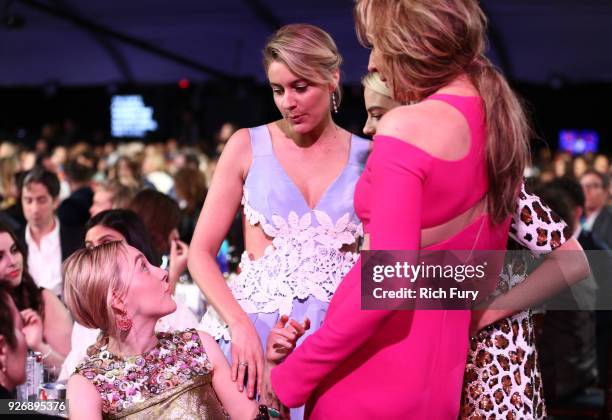 Actor Saoirse Ronan, Director/writer Greta Gerwig and actor Allison Janney attend the 2018 Film Independent Spirit Awards on March 3, 2018 in Santa...