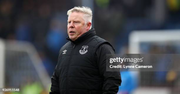 Sammy Lee, assistant at Everton during the Premier League match between Burnley and Everton at Turf Moor on March 3, 2018 in Burnley, England.