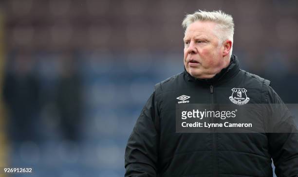 Sammy Lee, assistant at Everton during the Premier League match between Burnley and Everton at Turf Moor on March 3, 2018 in Burnley, England.
