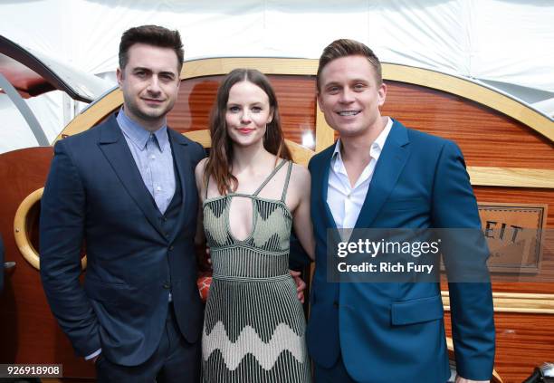 Writer/Director Matt Spicer and actors Sarah Ramos and Billy Magnussen attend the 2018 Film Independent Spirit Awards on March 3, 2018 in Santa...