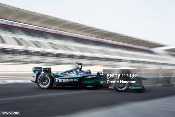 In this handout provided by Jaguar Racing, Nelson Piquet Jr. , Panasonic Jaguar Racing, Jaguar I-Type II in action during the Mexico City ePrix,...