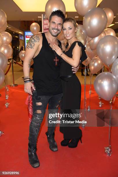 Marc Terenzi and his girlfriend Anja during the VIP Late Night Shopping Party on March 3, 2018 in Hamburg, Germany.