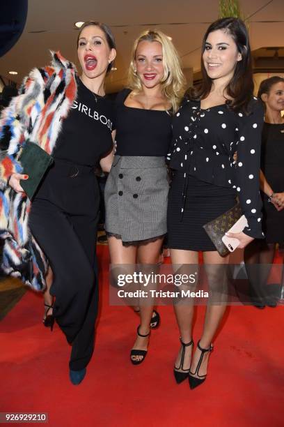 Daniela Dany Michalski, Evelyn Burdecki and Tanja Tischewitsch during the VIP Late Night Shopping Party on March 3, 2018 in Hamburg, Germany.