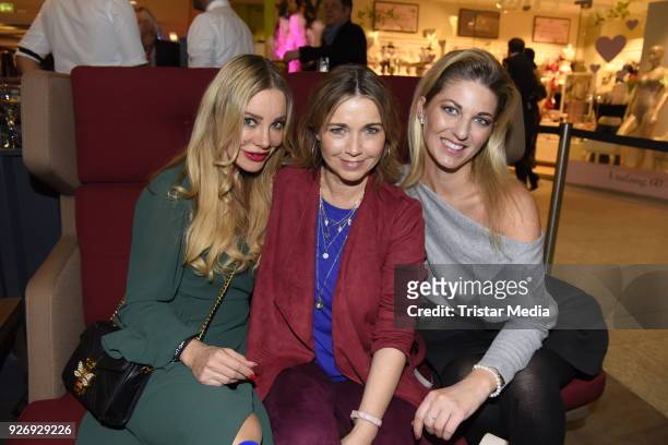 Xenia Seeberg, Tina Ruland and Christine Deck during the VIP Late Night Shopping Party on March 3, 2018 in Hamburg, Germany.