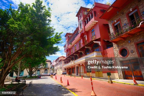 old town in panama city, panama - panamá fotografías e imágenes de stock
