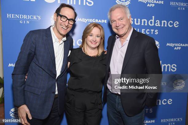 Networks CEO Josh Sapan, IFC Films Co-Presidents Lisa Schwartz and Jonathan Sehring attend the IFC Films Independent Spirit Awards After Party...