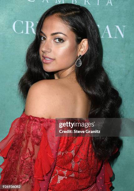 Inanna Sarkis arrives at the 11th Annual Celebration Of The 2018 Female Oscar Nominees Presented By Women In Film at Crustacean on March 2, 2018 in...