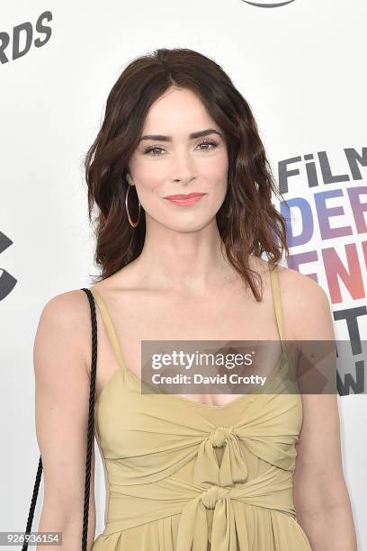 Abigail Spencer attends the 2018 Film Independent Spirit Awards - Arrivals on March 3, 2018 in Santa Monica, California.