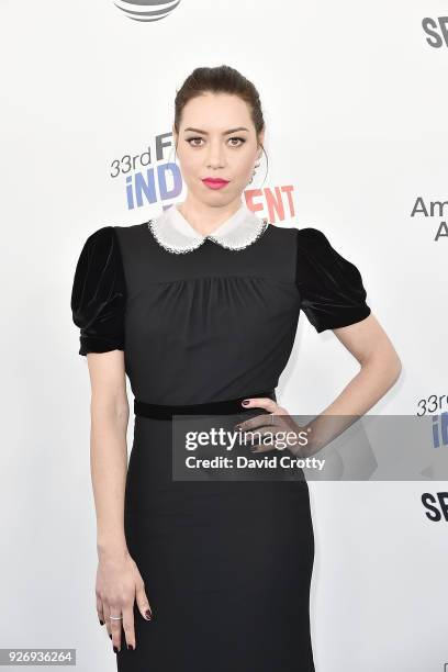 Aubrey Plaza attends the 2018 Film Independent Spirit Awards - Arrivals on March 3, 2018 in Santa Monica, California.