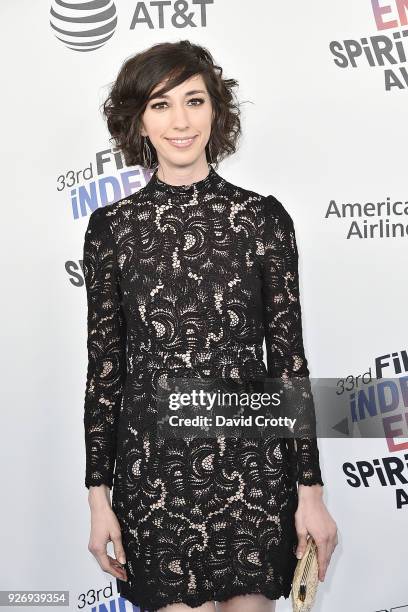 Lana Wilson attends the 2018 Film Independent Spirit Awards - Arrivals on March 3, 2018 in Santa Monica, California.
