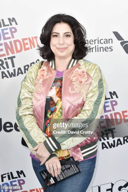 Sue Kroll attends the 2018 Film Independent Spirit Awards - Arrivals on March 3, 2018 in Santa Monica, California.