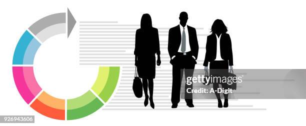 business assistants infographic - power pose icon stock illustrations