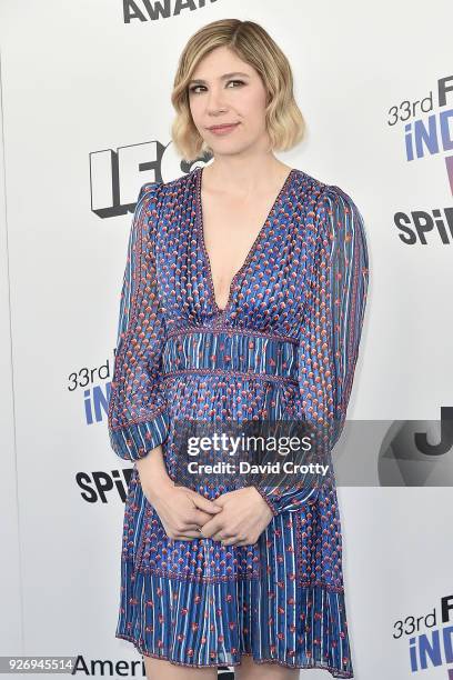 Carrie Brownstein attends the 2018 Film Independent Spirit Awards - Arrivals on March 3, 2018 in Santa Monica, California.