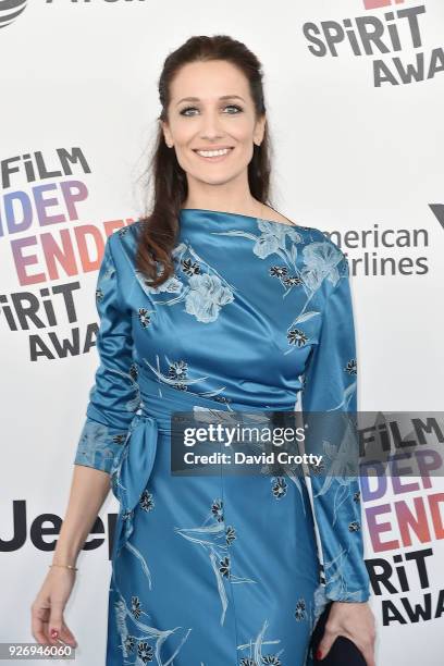 Ana Asensio attends the 2018 Film Independent Spirit Awards - Arrivals on March 3, 2018 in Santa Monica, California.