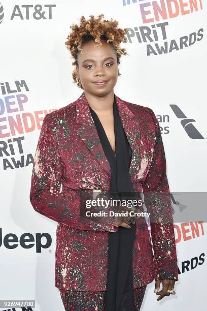 Dee Rees attends the 2018 Film Independent Spirit Awards - Arrivals on March 3, 2018 in Santa Monica, California.