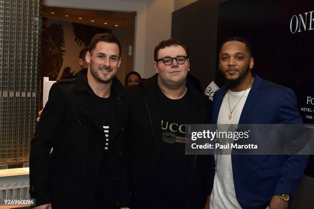 Danny Amendola, Zachary Haroutunian and Patrick Chung attend the Lenny Zakim Fund's 9th Annual Casino Night to raise money to support more than 60...