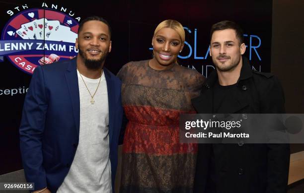 Patrick Chung, NeNe Leakes and Danny Amendola attend the Lenny Zakim Fund's 9th Annual Casino Night to raise money to support more than 60 grass...