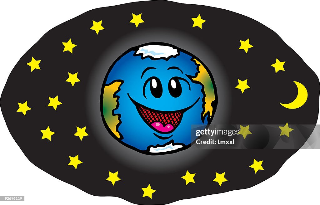 Cartoon Planet Earth