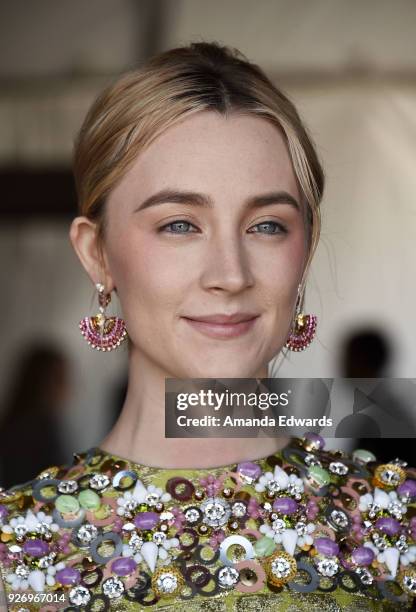 Actress Saoirse Ronan attends the 2018 Film Independent Spirit Awards on March 3, 2018 in Santa Monica, California.