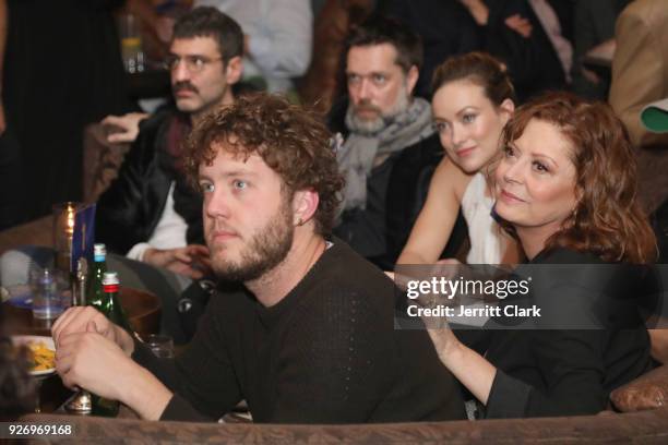 Jorn Weisbrodt, performer Rufus Wainwright, actors Olivia Wilde and Susan Sarandon and director Jack Henry Robbins attend BOVET 1822 & Artists for...