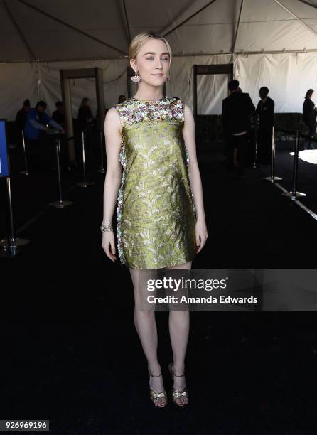 Actress Saoirse Ronan attends the 2018 Film Independent Spirit Awards on March 3, 2018 in Santa Monica, California.