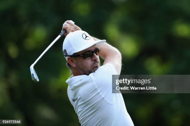 Mikko Korhonen of Finland in action during the third round of the Tshwane Open at Pretoria Country Club on March 3, 2018 in Pretoria, South Africa.