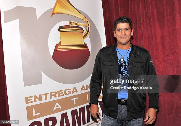 Singer Eddy Herrera attends the 10th Annual Latin GRAMMY Awards Univision Radio Remotes Day 2 held at the Mandalay Bay Events Center on November 3,...