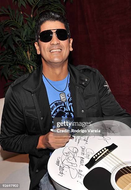 Singer Eddy Herrera attends the 10th Annual Latin GRAMMY Awards Univision Radio Remotes Day 2 held at the Mandalay Bay Events Center on November 3,...