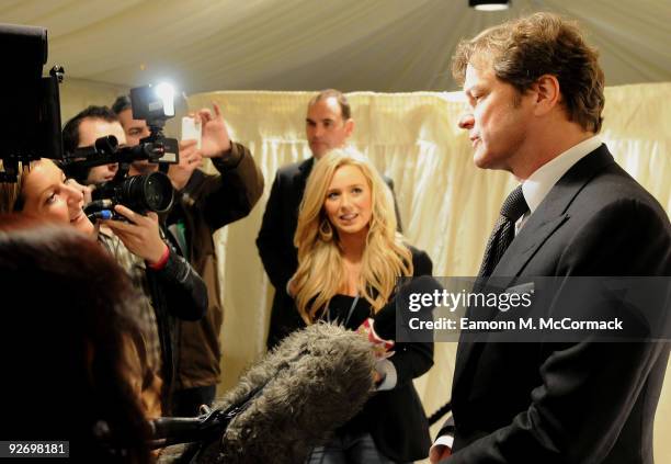 Colin Firth attends the celebration of Regent Street switching on Christmas Lights on November 3, 2009 in London, England.