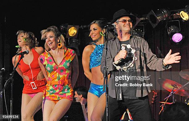 Micky Dolenz and the Go-Go Dancers attend Rockers on Broadway: Celebrating The 60's at B.B. King Blues Club & Grill on November 2, 2009 in New York...