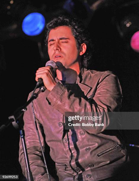 John Lloyd Young attends Rockers on Broadway: Celebrating The 60's at B.B. King Blues Club & Grill on November 2, 2009 in New York City.
