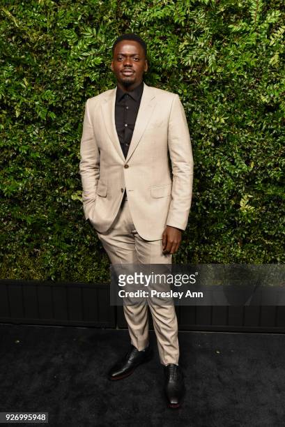 Daniel Kaluuya attends Charles Finch And Chanel Pre-Oscar Awards Dinner At Madeo in Beverly Hills at Madeo Restaurant on March 3, 2018 in Los...